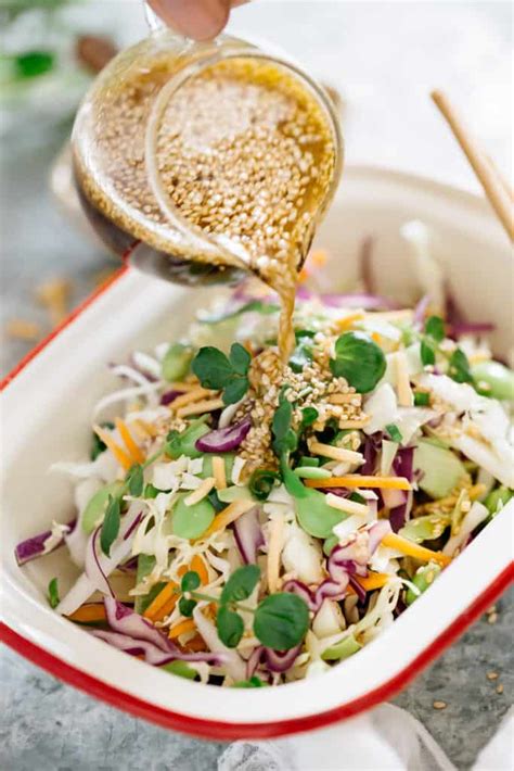 Easy Asian Slaw With Sesame Soy Dressing Chopstick Chronicles