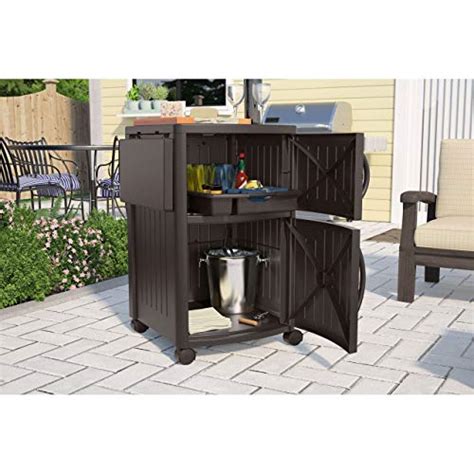 Suncast Outdoor Grilling Prep Station Portable Outdoor Bbq