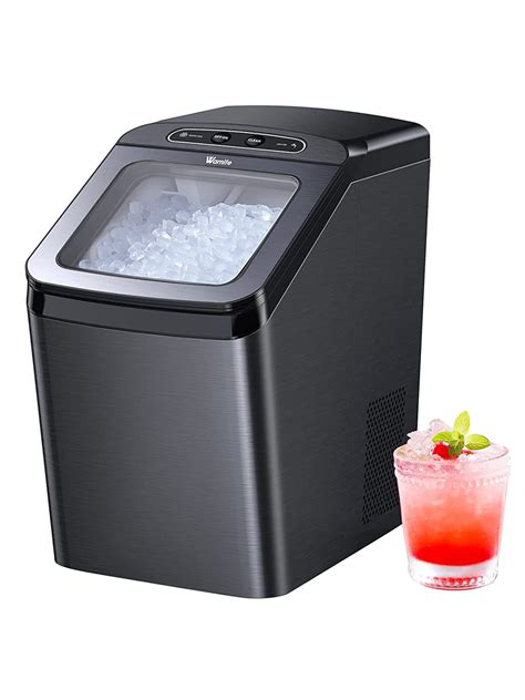 Nugget Ice Maker For Countertop Wamife Crunchy Chewable Ice Maker