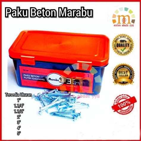 Jual Paku Beton Marabu Inch Cm Isi Kg Per Box Di Lapak Mitra