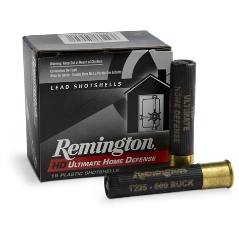 remington hd ultimate home defense 410 gauge 2 1 2 000 buckshot 4 pellets 15 rounds box ammo