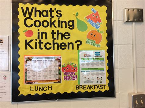Cafeteria Bulletin Board To Post Menus Cafeteria Bulletin Boards