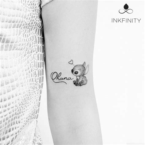 Ohana Tattoo Liloandstitch Inkfinity Tatuagem Ohana Lilo E Stitch