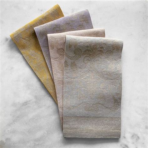 Melania Italian Hemstitched Linen Towels Anichini