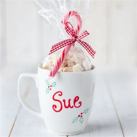 Homemade Hot Cocoa Mix Presented In A Personalised Mug The Perfect