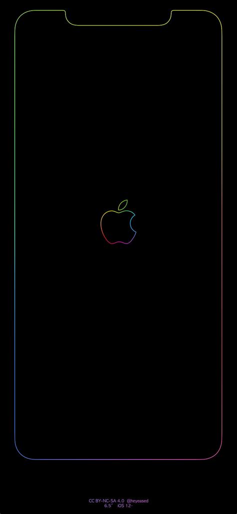 Iphone Xr Apple Logo Iphone 11 Pro Border Hd Phone Wallpaper Pxfuel