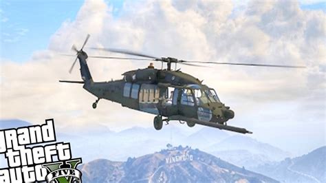 Black Hawk Helicopter Gta 5 Pc Mod Mh 60l Black Hawk Youtube