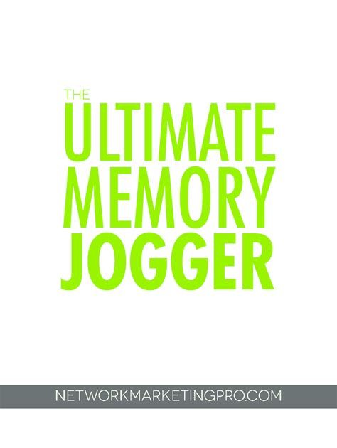 The Memory Jogger Pdf Download Fill Online Printable Fillable