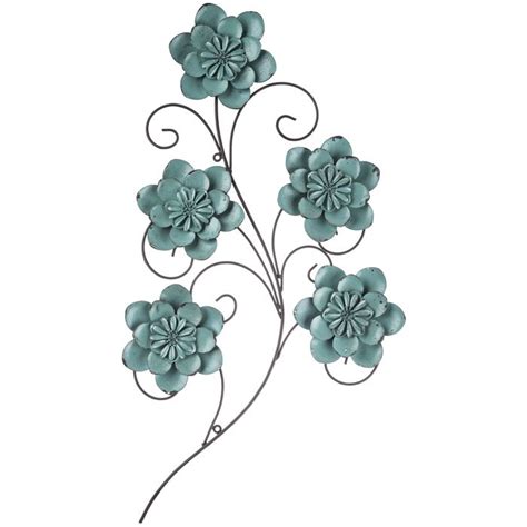 Turquoise Metal Flower And Swirl Wall Decor Hobby Lobby 733808