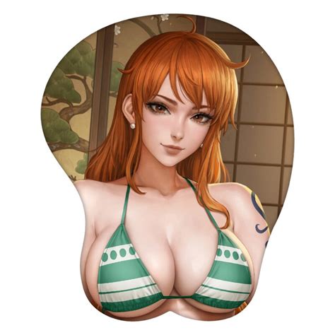 3d Mouse Pad Nami One Piece Anime Wrist Rest Silicone Sexy Creative Ga K Minded