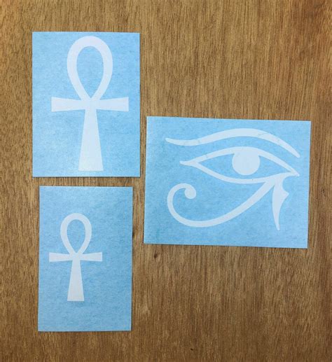 Ankh And Eye Of Horus Vinyl Decal 3 Pack See Description For Etsy