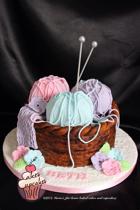 Browse through chocolate, white, carrot, and even kids' birthday cake recipes (in all shapes, like rockets and. Knitting Basket Cake - CakeCentral.com