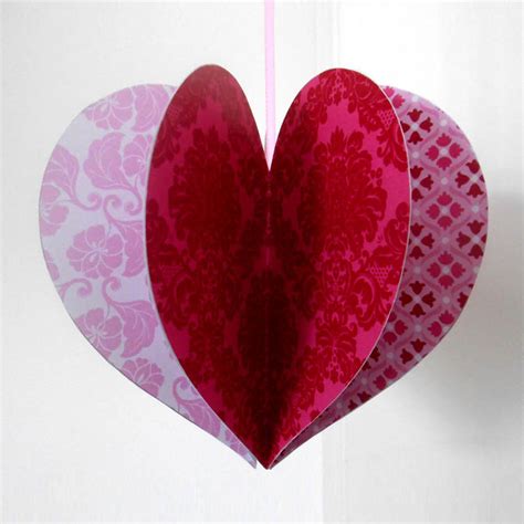 Free Printable Valentine Heart Hanging Creative Center