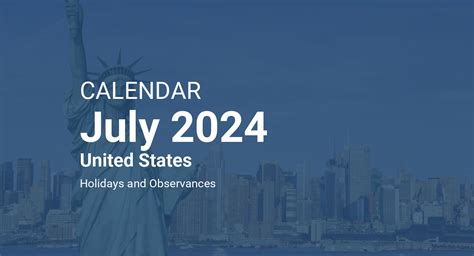 July 2024 Calendar United States