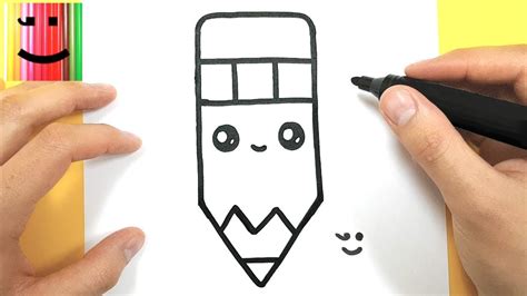 Comment Dessiner Un Crayon Kawaii Easy Drawings Dibujos Faciles
