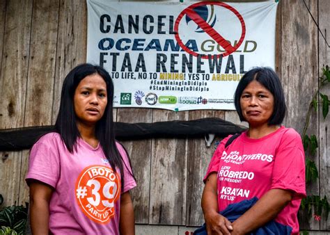 philippine indigenous women call on gov t to end mining operations in