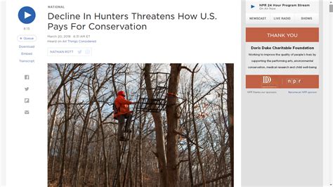 Decline In Hunters Threatens How Us Pays For Conservation