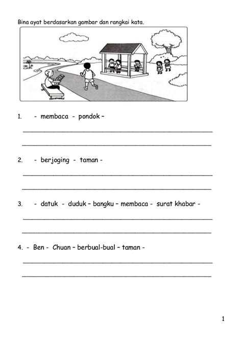 Latihan Membina Ayat Tahun 1 Latihan Bahasa Melayu Ini Sesuai Bagi