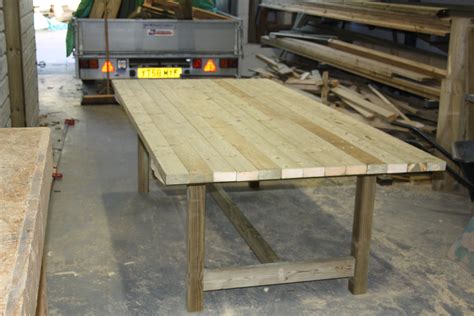 Quality timber outdoor furniture for public sector and domestic use. Garden Table | The Wooden Workshop | Oakford, Devon