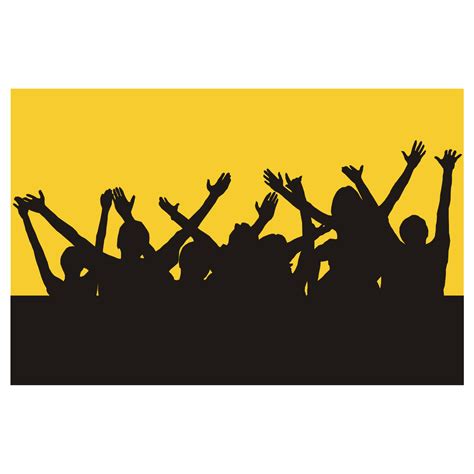 Silhouette Hand Party People Png Download 15001500 Free