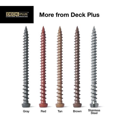 Deck Plus 10 X 3 In Composite Deck Screws 270 In The Deck Screws