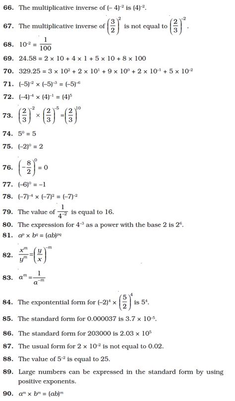 Grade 8 Exponents And Powers Worksheet
