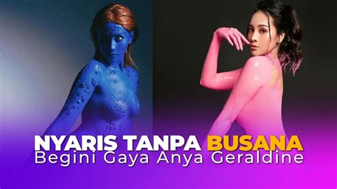 Nyaris Tanpa Busana Begini Gaya Anya Geraldine Jadi Mystique X Men