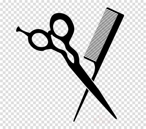 Transparent Scissors With Comb Clipart 10 Free Cliparts