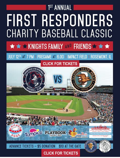 First Responder Charity Game The Chicago Dogs