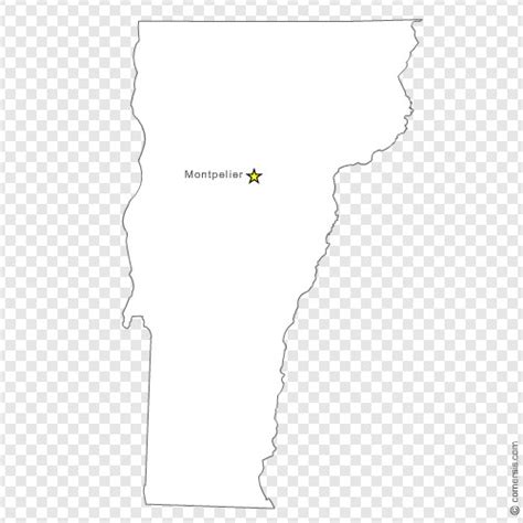 Vermont Vt Us State Free Vector Map
