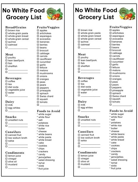 50 Healthy Foods To Add To Your Grocery List Sonima A Free Printable