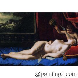 Venus And Cupid By Artemisia Gentileschi Reproduction Painting For Sale