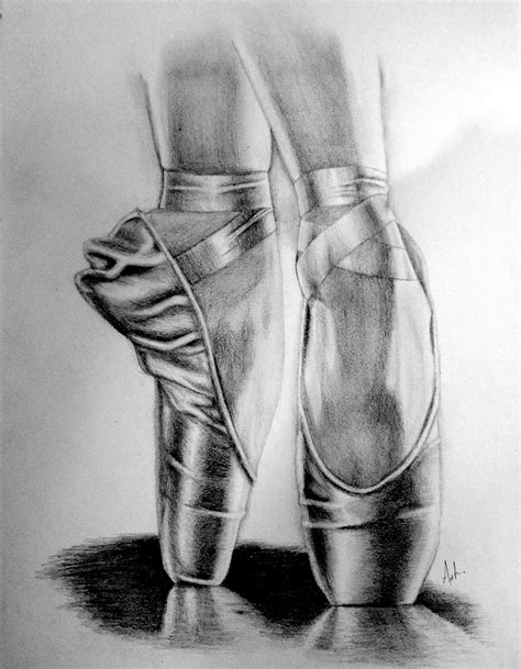Ballerina Pointe Shoes By Ashlie Lund Ballet Drawings Ballet