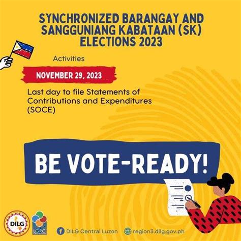 Synchronized Barangay And Sangguniang Kabataan Sk Elections 2023