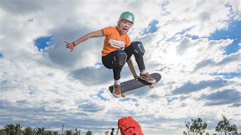 Qanda Poppy Starr Olsen 22 Skateboarder The Australian