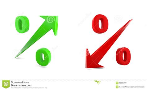 High And Low Percent Rate Stock Illustration Illustration Of Number
