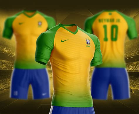 Brazil Soccer Team Jersey Redesign Behance