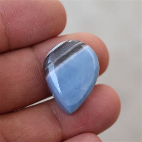 Fabulous Natural Blue Opal Gemstone Cabochonblue Opal Etsy