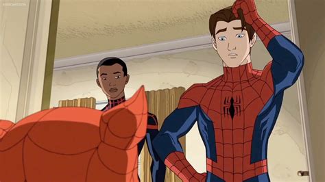 Miles Morales Meets Spider Man Ultimate Spider Man Season 4 Youtube