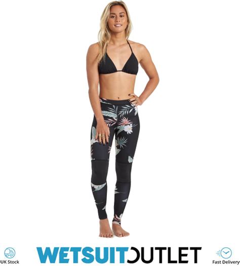 2020 billabong womens skinny 1mm sea legs u41g99 tropic wetsuit tops shorts wetsuit outlet