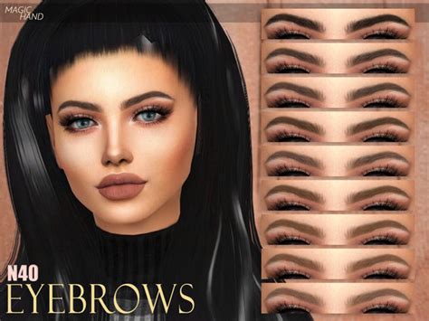 The Sims Resource Mh Eyebrows N40