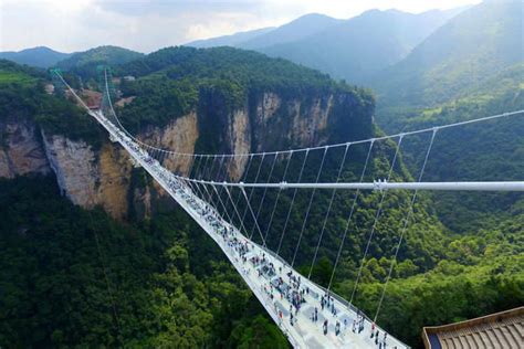 Zhangjiajie Glass Bridge Worlds Highest And Longest