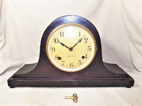 Antique Sessions Mantel Clock 647 8 Day Chiming Movement Runs