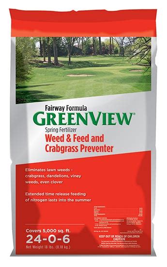 Spring Lawn Weed And Feed Crabgrass Preventer Greenview Fairway