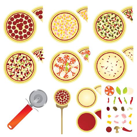 Best Veggie Pizza Illustrations Royalty Free Vector Graphics And Clip