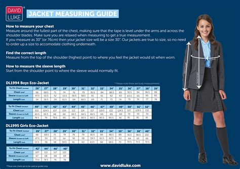 Measuring Guide School Uniform Shop