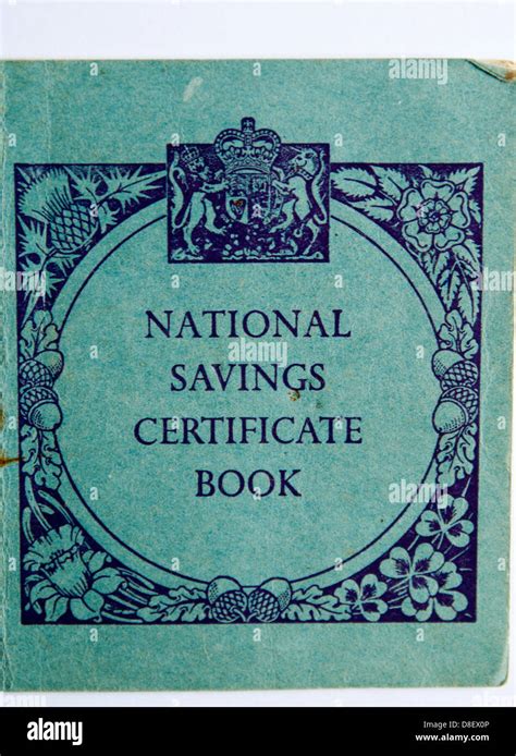 1960s National Savings Certificate Book Stock Photo Alamy