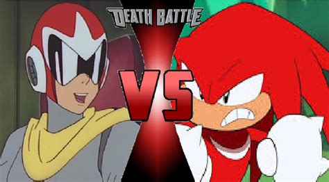 Proto Man Vs Knuckles The Echidna By Lh1200 On Deviantart