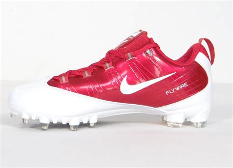 Nike Zoom Vapor Carbon Flywire Td Low Football Cleats Red And White Mens