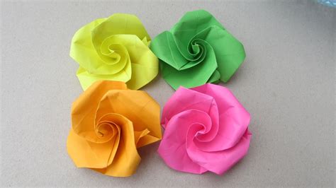 Easy Origami Flower For Beginner How To Make Paper Flower Diy Crafts